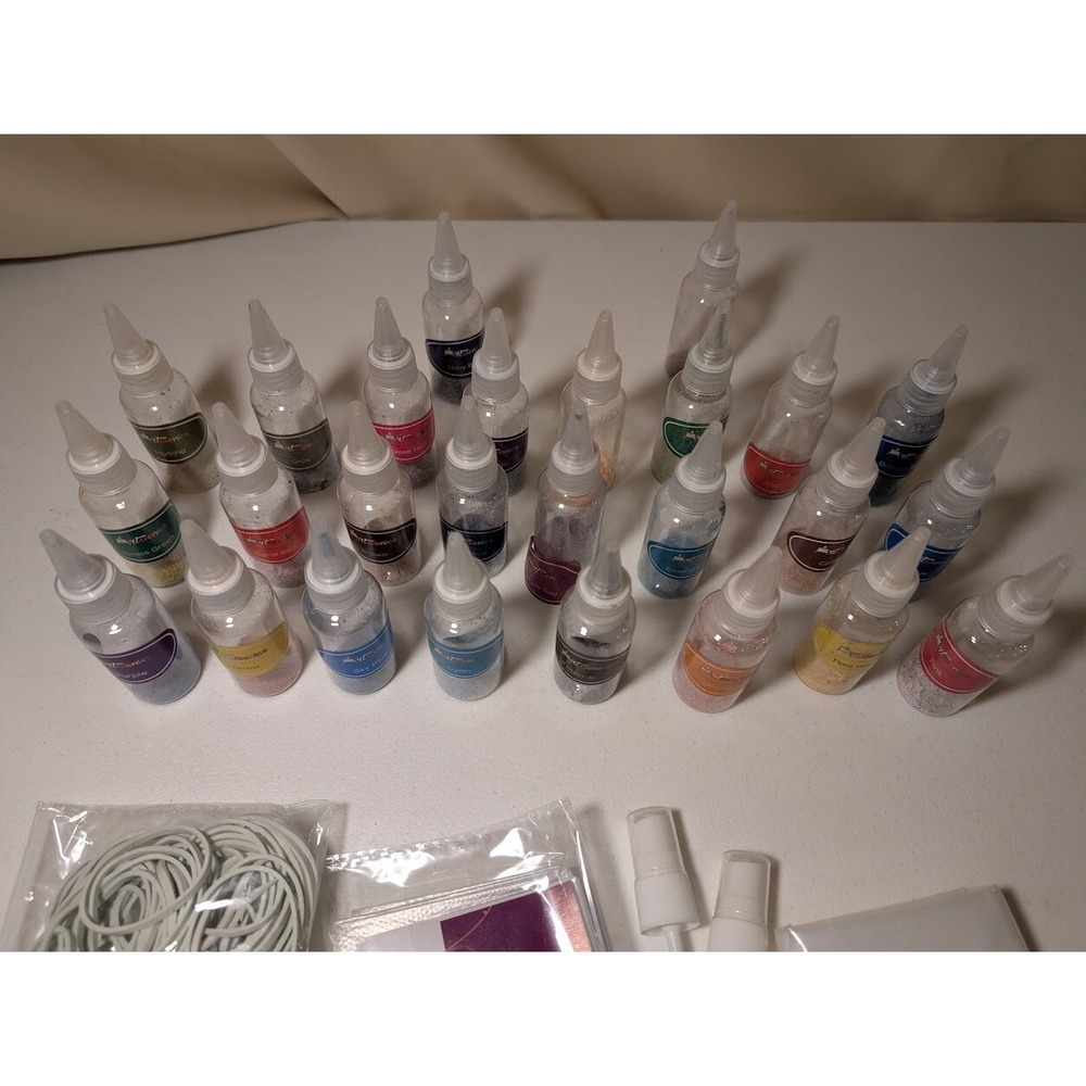 26-Color Tie Dye Kit with Bottles, Rubber Bands, Gloves & Instructions -Complete - Picture 2 of 2